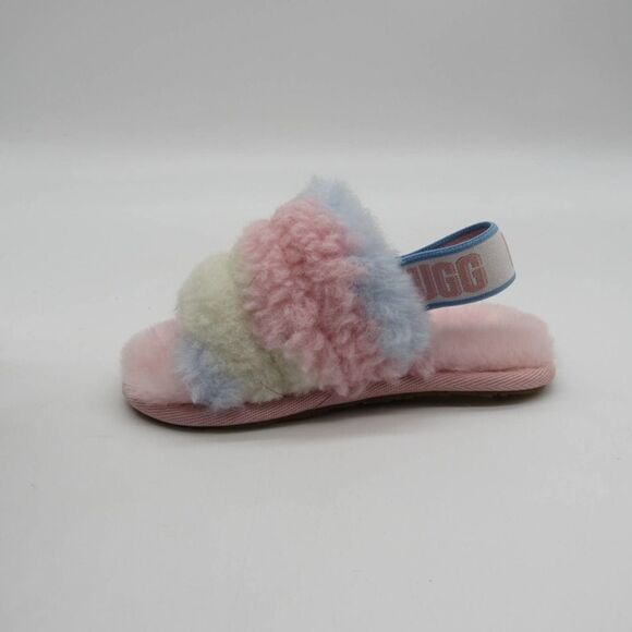 UGG Girl’s Fluff Yeah Slipper Slide Cali Collage in Multi Sz 7 - Picture 5 of 8